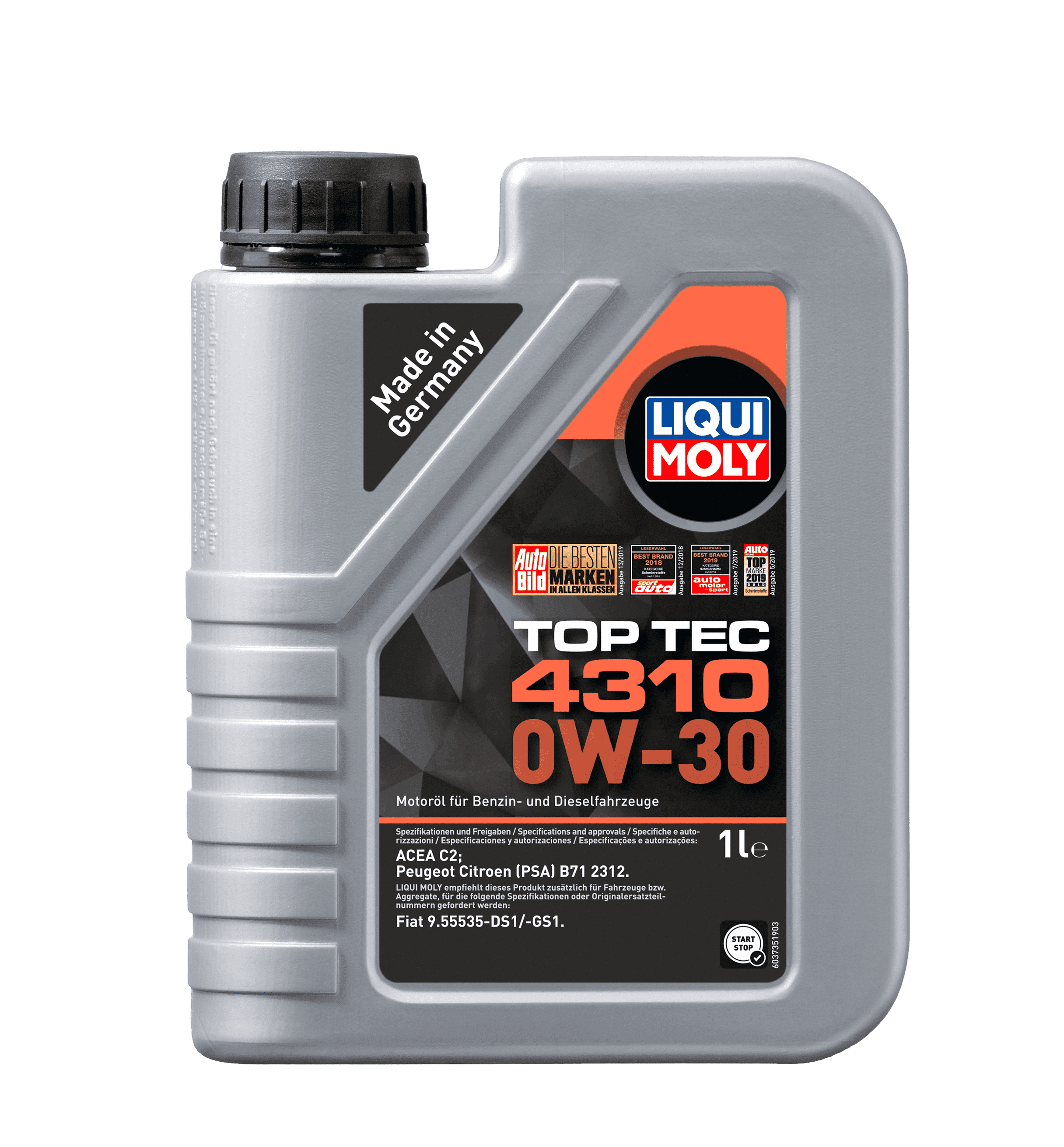 Моторное масло Liqui Moly Top Tec 4310 0W-30, 1л